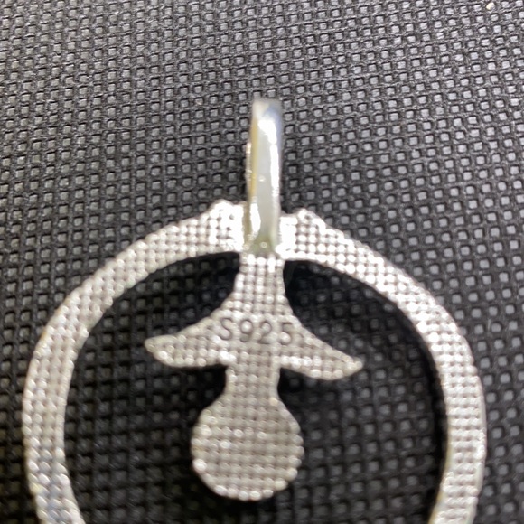 Large sterling silver, turquoise pendant - Picture 10 of 10